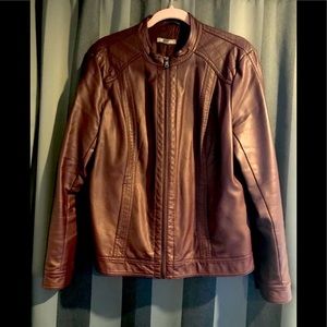Roz & Ali Fab Faux Leather jacket!